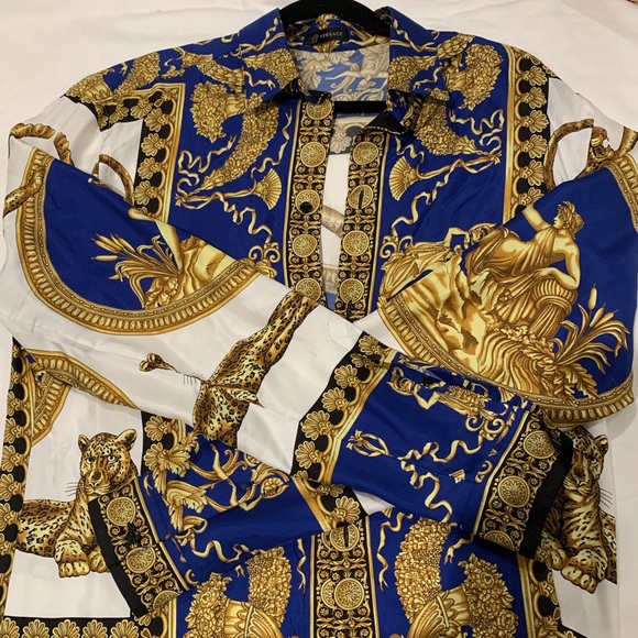 versace silk outfit